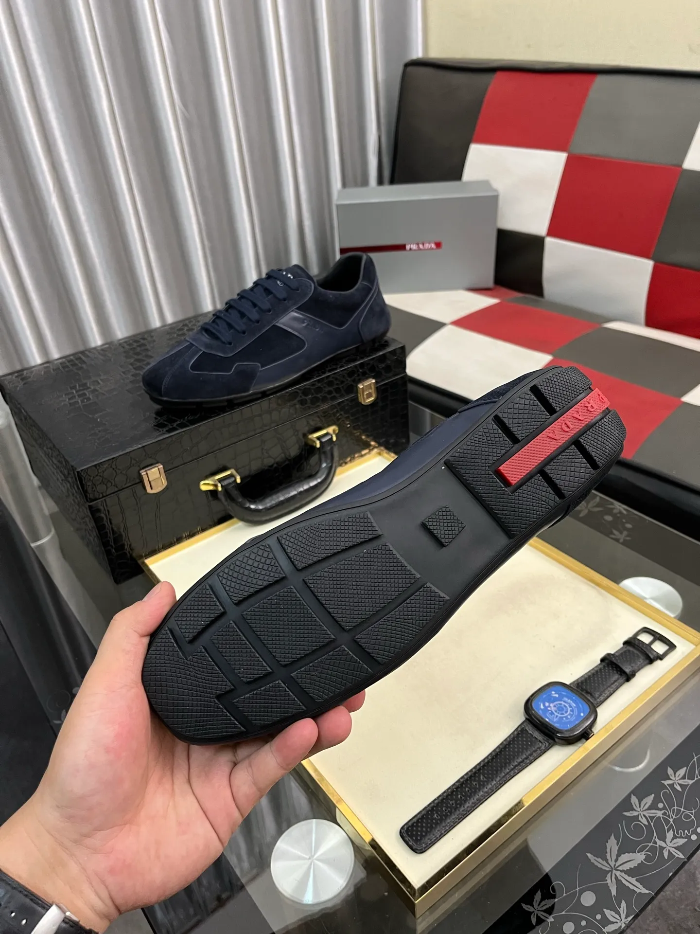 Men's men's shoes 💰458⌚️⌚️prada: New casual shoes for spring and summer, sports sneakers, fabric: imported cowhide, lining: original lining, sole: original sole, size: 38-443️⃣colors available